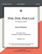Holy, Holy, Holy Lord SATB choral sheet music cover